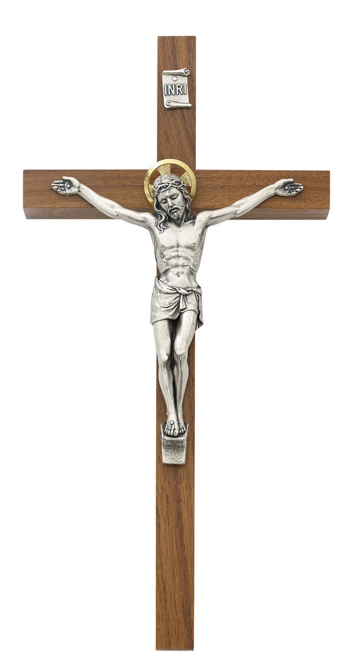 8" Walnut Crucifix