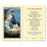 A Christmas Blessing Laminated Holy Card