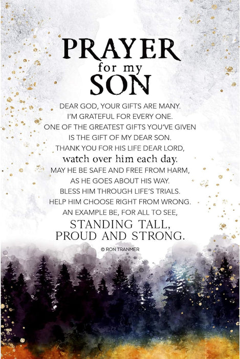 Prayer for My Son 6x9 Wood Plaque