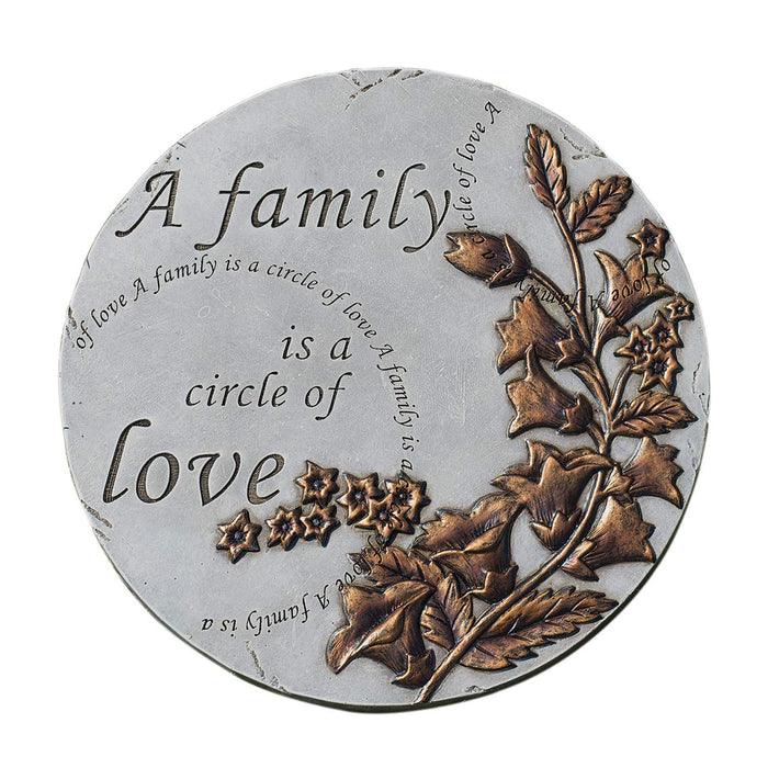 Family is a Circle of Love Garden Stone 9"
