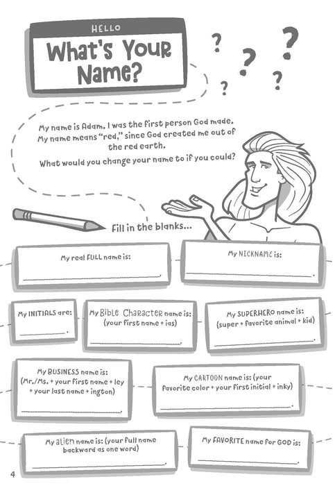 Friends With God Activity Book