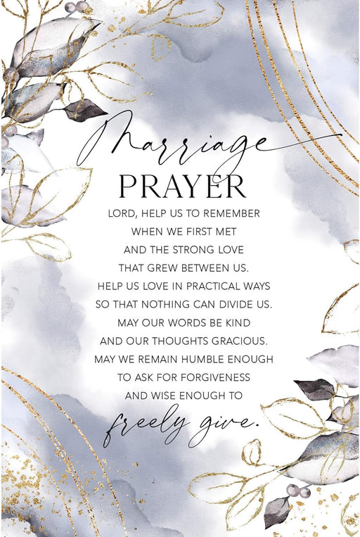 Marriage Prayer 6x9 Wood Plaque