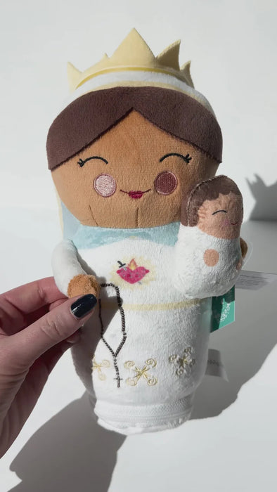 Shining Light Our Lady of the Rosary Plush Doll + Hail Mary Audio