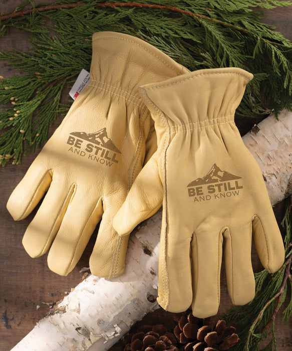 Adult Thinsulate™ Cowhide Gloves - Be Still and Know