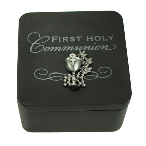 Communion Black Keepsake Box