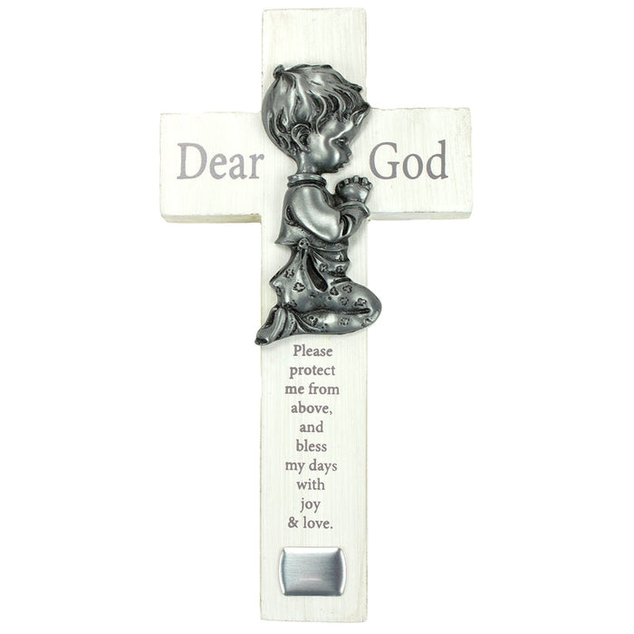 Praying Child Bedtime Cross (Boy)