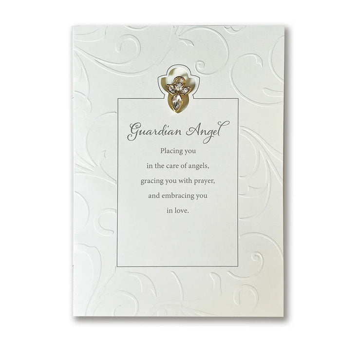 Guardian Angel Greeting Card & Pin