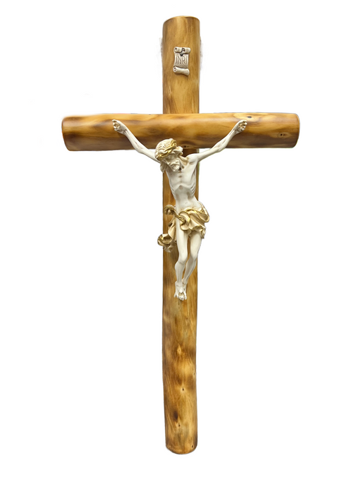 14" Olive Wood Crucifix