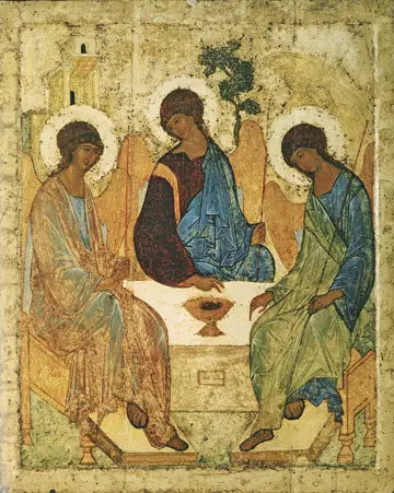 Icon of the Holy Trinity (Rublev) 6.5x8