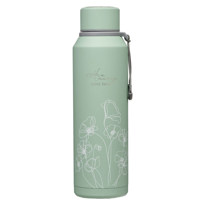 His Mercy Never Fails 24 oz Stainless Steel Water Bottle