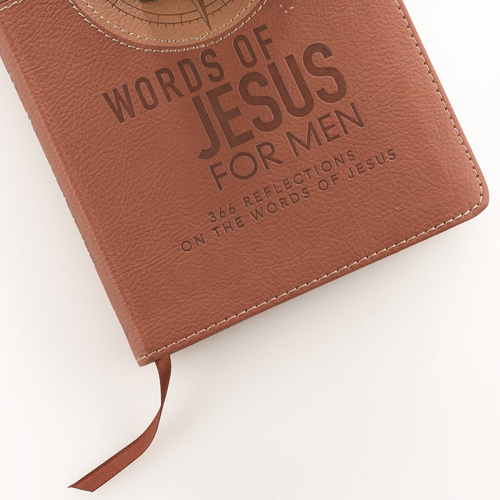 Words of Jesus for Men Devotional LuxLeather