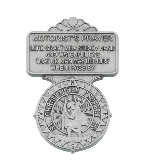 Motorist Prayer St. Christopher Visor Clip