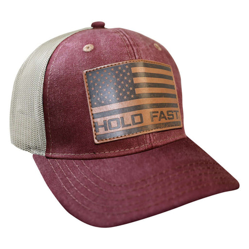 Hold Fast Leather Flag Men's Cap
