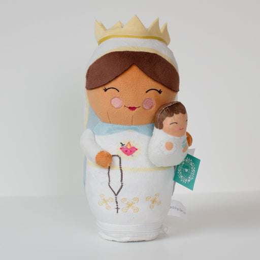 Shining Light Our Lady of the Rosary Plush Doll + Hail Mary Audio