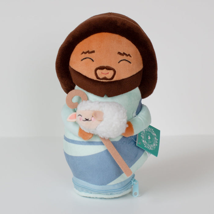 Shining Light Jesus the Good Shepherd Plush Doll + Our Father Audio