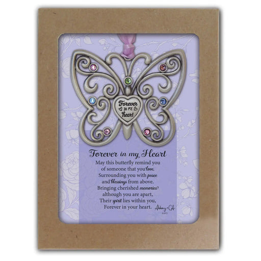 Forever in My Heart Butterfly Memorial Ornament