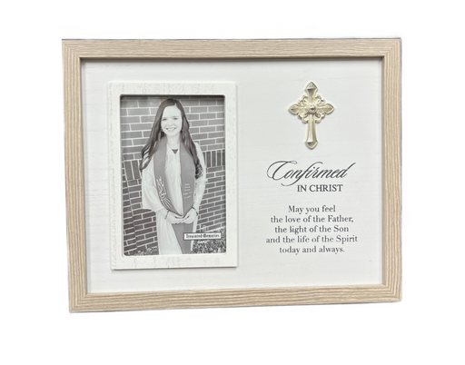 Confirmed in Christ 4x6 Wood Frame w/ Cross