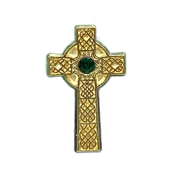 Celtic Cross Lapel Pin 1"