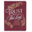 Trust in the Lord Burgundy Faux Leather Handy-size Journal