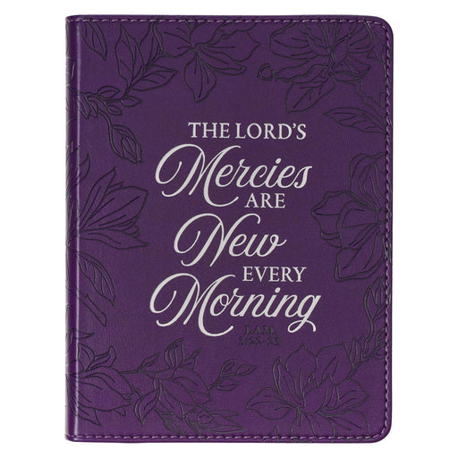 New Mercies Faux Leather Handy-sized Journal - Lamentations 3:22-23