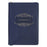 Be Strong and Courageous Blue Faux Leather Journal with Zipper Closure - Joshua 1:9