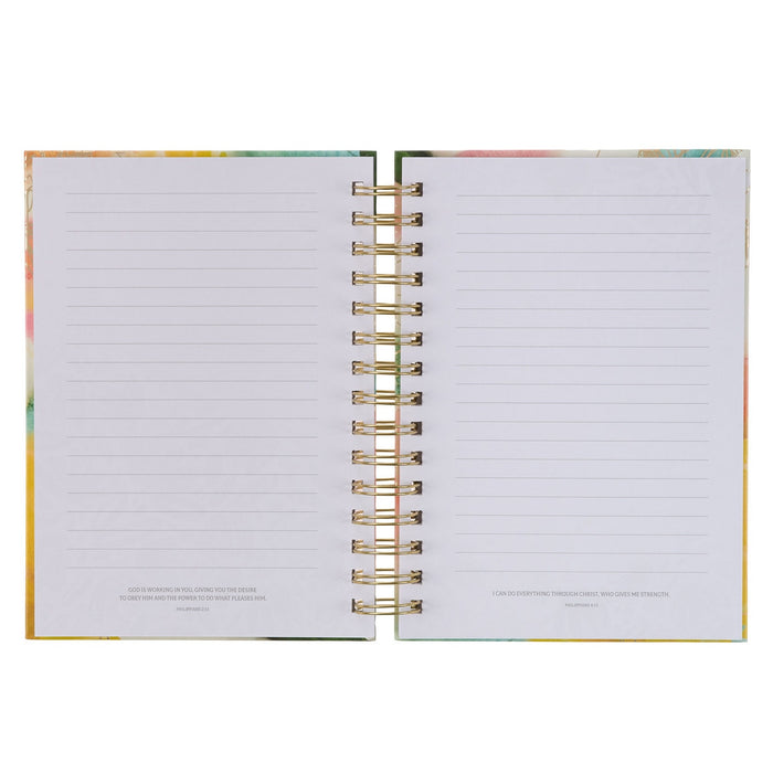 Faithfulness Pastel Meadow Spiral Journal