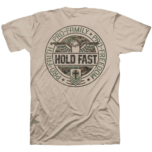 Hold Fast Men's T-Shirt Pro Faith Family Freedom