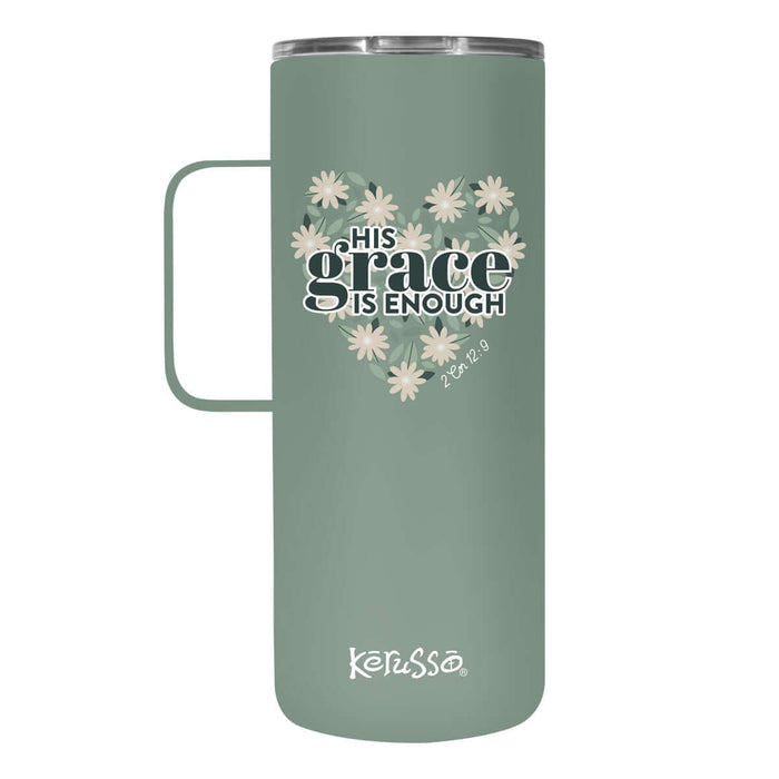 His Grace Is Enough 22 oz Stainless Steel Mug With Handle