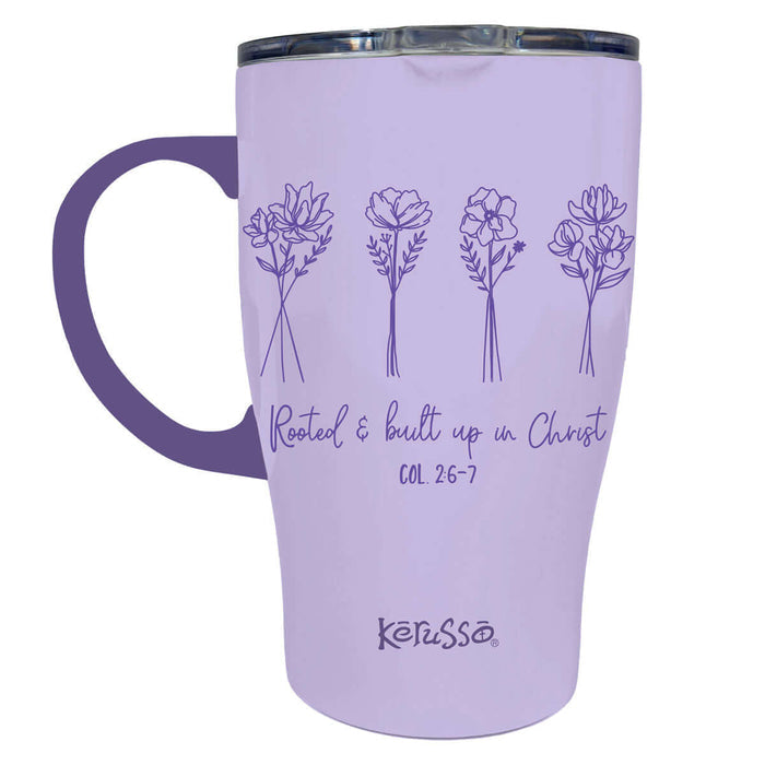 Rooted in Christ 15 oz Stainless Steel Mug With Handle