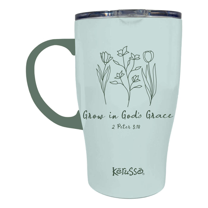 Grow In Grace 15 oz Stainless Steel Mug With Handle