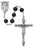 Black Wood Sacred Heart Rosary