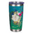 Blessed Peacock 18 oz Stainless Steel Travel Tumbler - Jeremiah 17:7