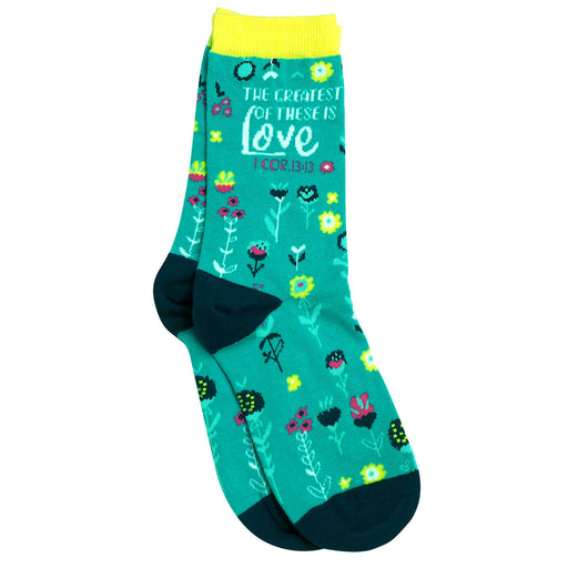 Bless My Sole Crew Socks - The Greatest of These is Love