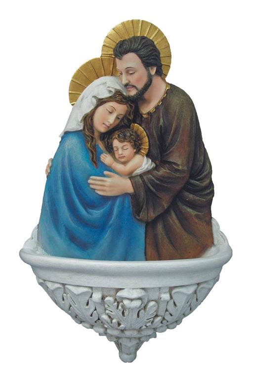 Holy Family 9" Holy Water Font (Full Color)