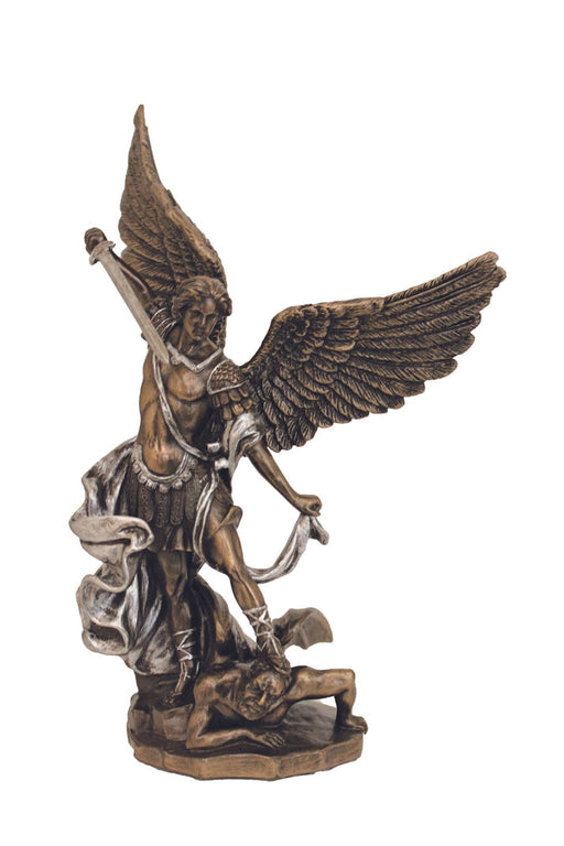 8" Bronze St. Michael Statue