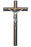 10.5" Pewter/Gold/Wood Crucifix