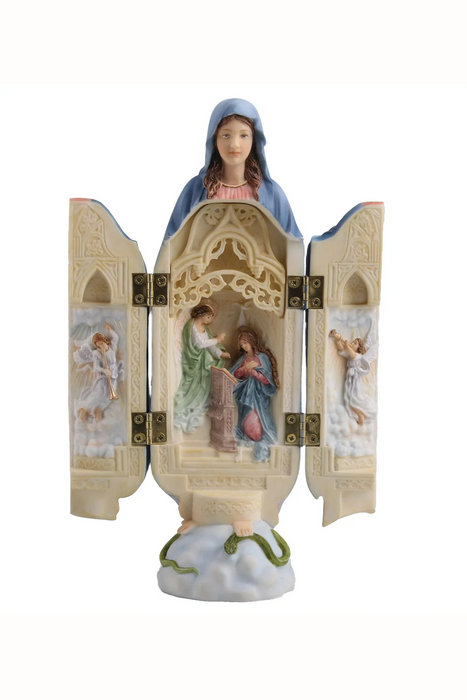 Our Lady of Grace 8" Annunciation Triptych Statue