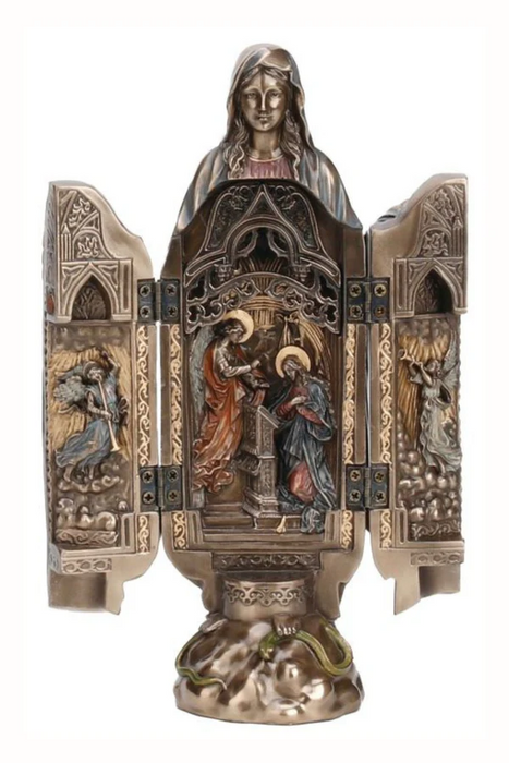 Our Lady of Grace 8" Annunciation Triptych Statue