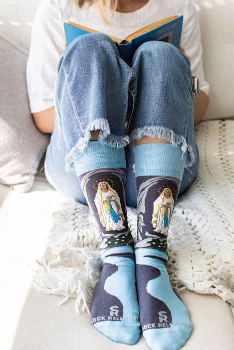 Sock Religious Our Lady of Lourdes Socks