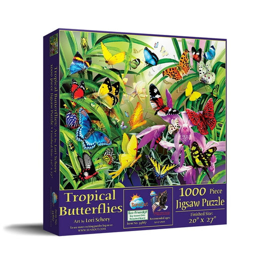 Tropical Butterflies Jigsaw Puzzle - 1000 Pieces