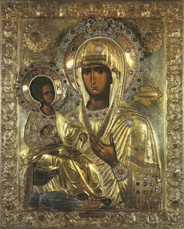 Icon of the Theotokos “of Three Hands” 5.5x6.75