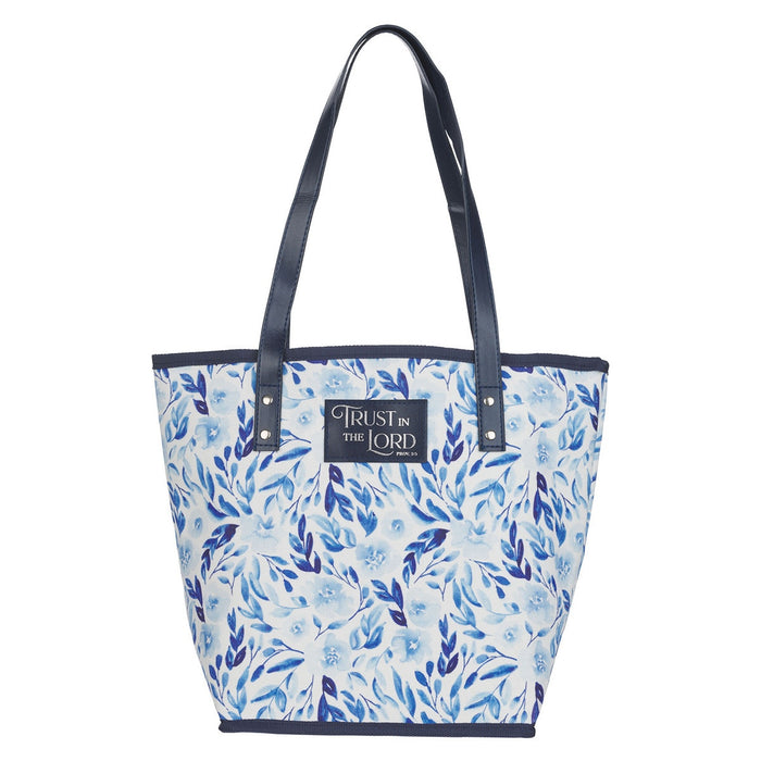 Trust in the Lord Botany Canvas Tote Bag - Proverbs 3:5