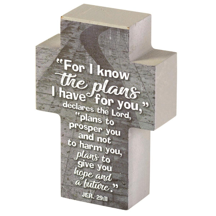 For I Know the Plans 4" Standing Cross