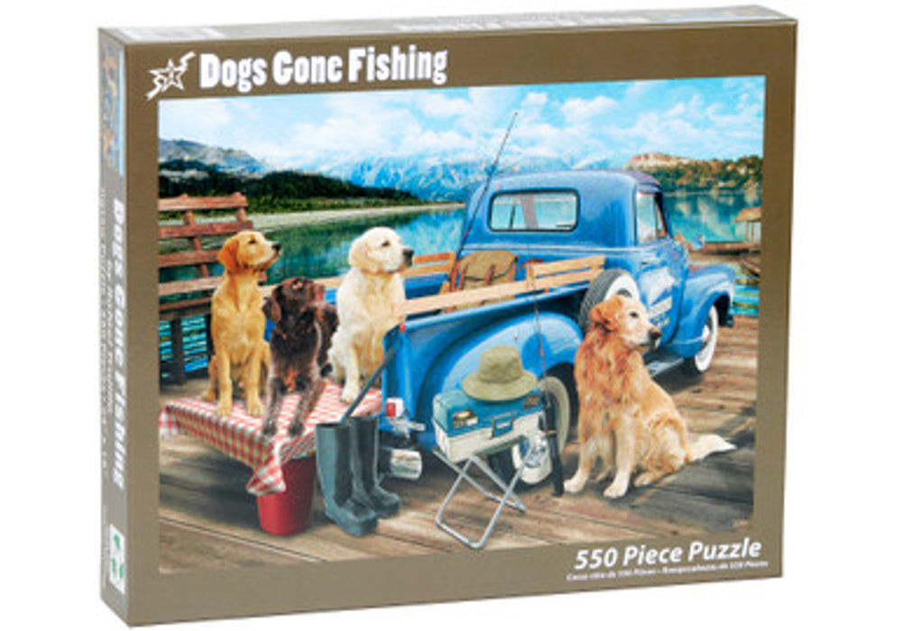 Dogs Gone Fishing Jigsaw Puzzle - 550 Pieces