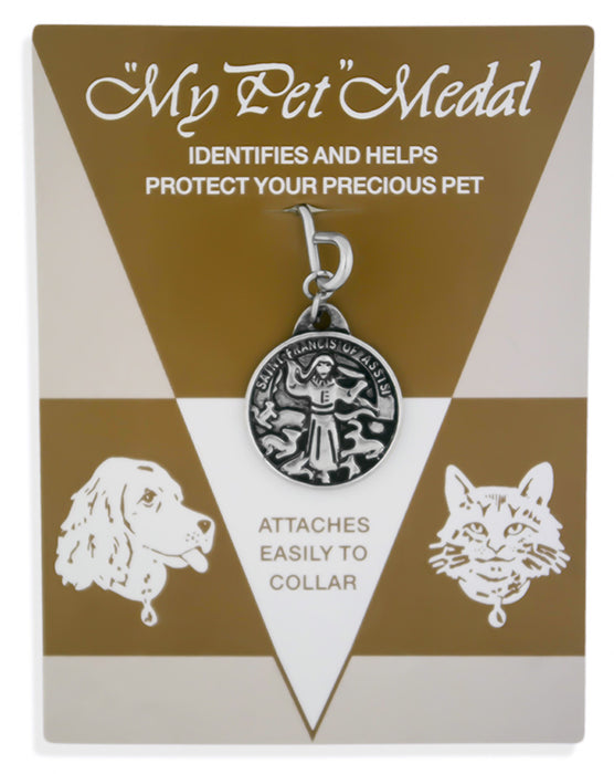St. Francis of Assisi Engravable My Pet Medal