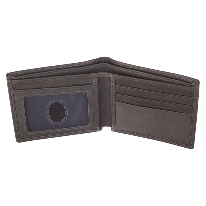 Be Strong in the Lord Charcoal-Brown Genuine Leather Wallet