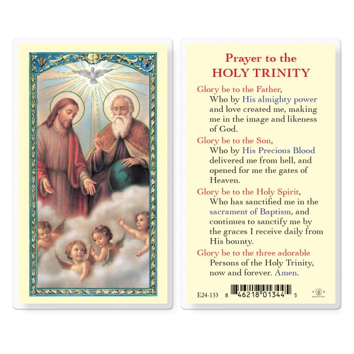 Holy Trinity Laminated Holy Card