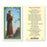 St. Francis of Assisi "Prayer for Peace" Laminated Holy Card