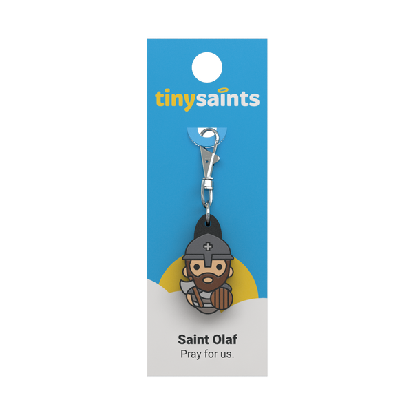 Tiny Saints Charm - St. Olaf
