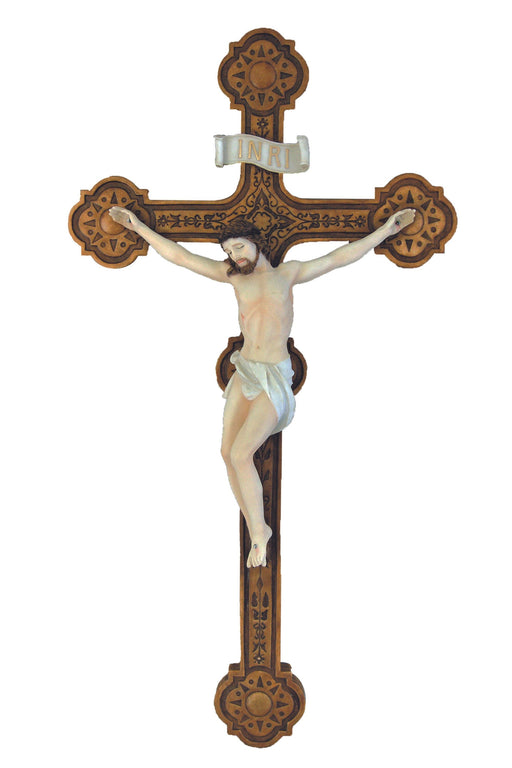 20" Ornate Wall Crucifix